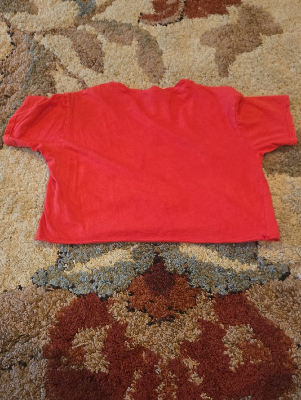 Red Crop Top with "baby it's cold outside" Script - Picture 4 of 4